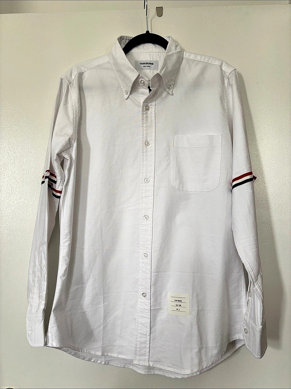 Thom Browne Oxford Classic 4-Bar Shirt White Size 3